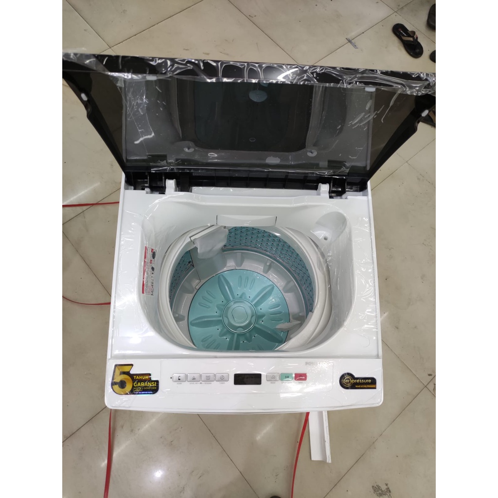 MESIN CUCI 1 TABUNG POLYTRON PAW 9527 TOP LOADING 9.5 KG ZEROMATIC