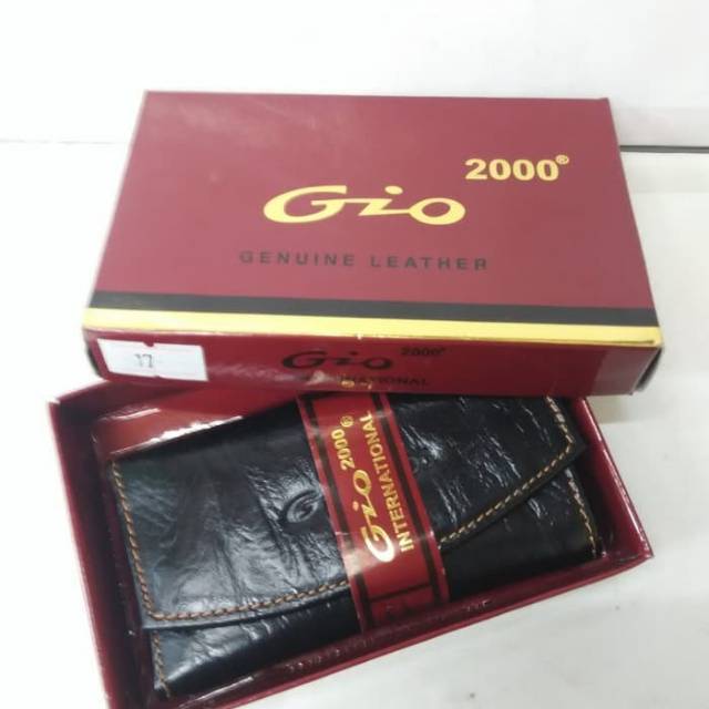 Dompet kulit asli STNK - gantungan kunci mobil/motor GIO 2000