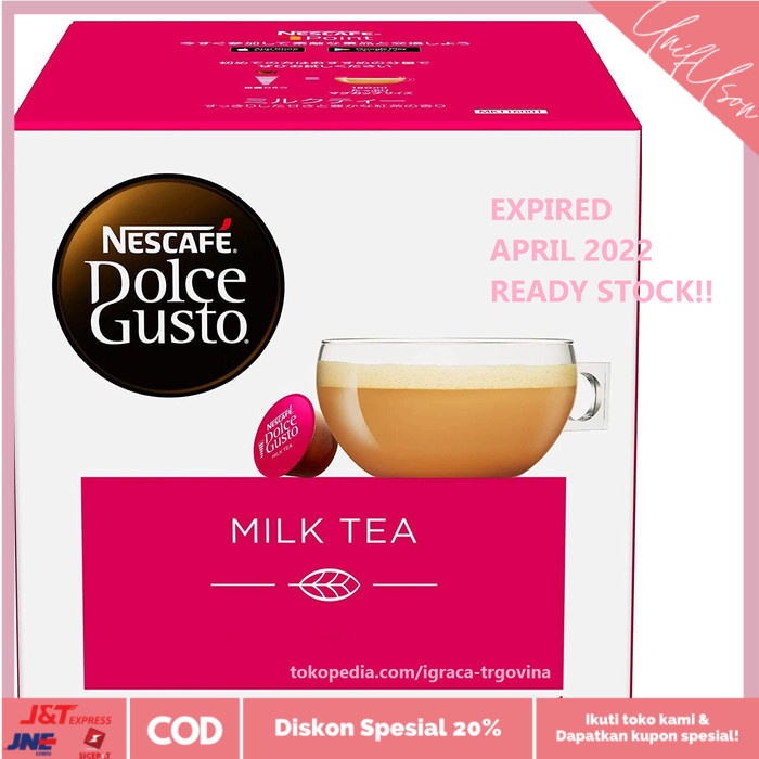 

⭐COD⭐ Nescafe dolce gusto milk tea capsule - isi 16 capsule