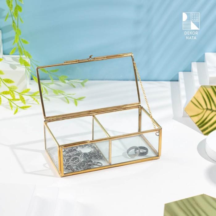 

Pearl Glass Box / Kotak Kaca Penyimpanan Serbaguna - Dekornata 060