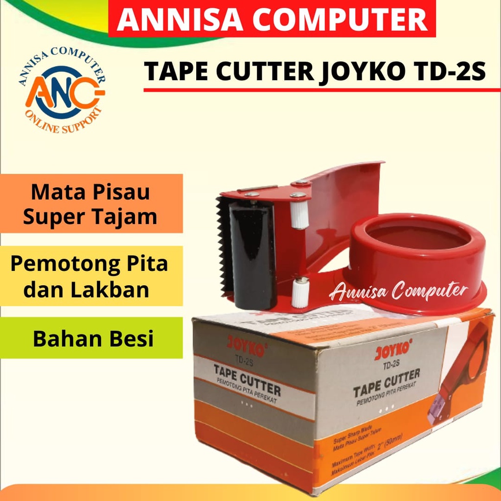 

Tape Dispenser Joyko TD - 2S / Alat Pemotong Lakban / Pita Cutter