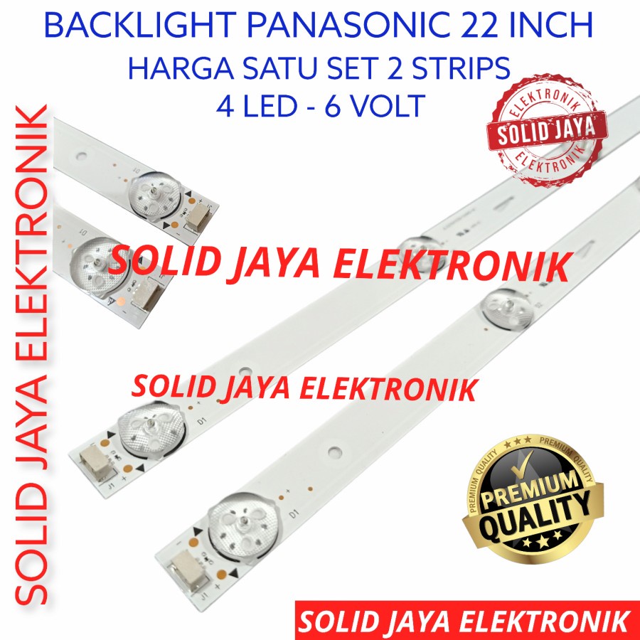 BACKLIGHT LED PANASONIC 22 INC TH 22E302 22E302G TH-22E302G TH22E302G TH-22E302 LAMPU BL TH-22E302 TH22E302 G 4K 6V 4 KANCING LAMPU LED PANASONIK 22 INCH IN