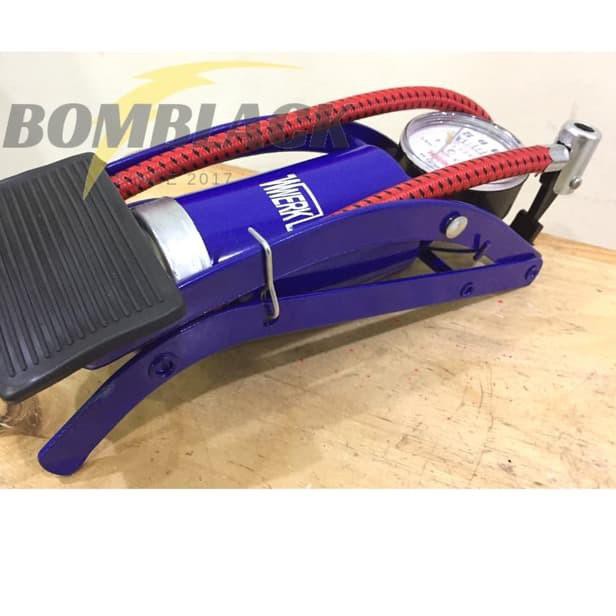 ➻ Alat pompa kaki WERKLINE/ATLANTIS pompa ban mobil motor manual darurat  BERKUALITAS ℗