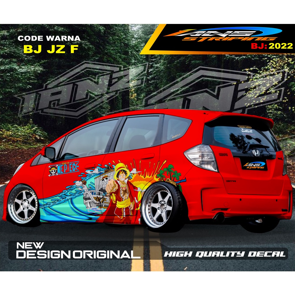 STICKER DECAL MOBIL HONDA JAZZ MOBILIO AGYA AYLA / STIKER VARIASI BODY SAMPING MOBIL AYLA / STIKER MOBIL TERMURAH / VARIASI STIKER MOBIL TERBARU / STIKER MOBIL