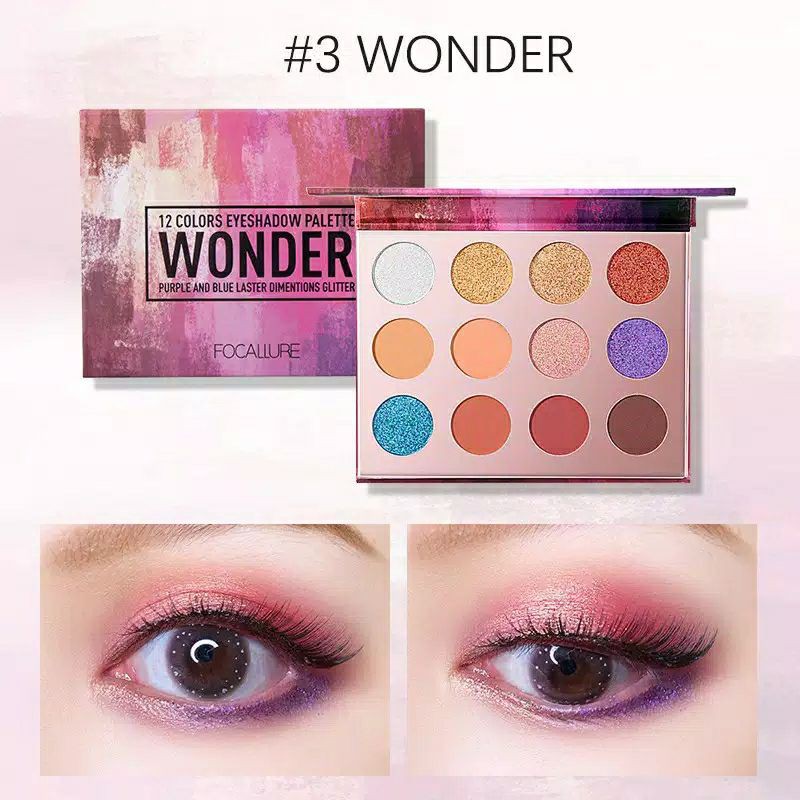 Focallure 12 Colors Eyeshadow Palette Original BPOM Eye Shadow