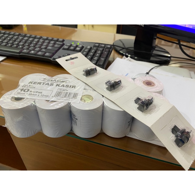 

Sinar Line Kertas Kasir 58x48x12 mm+Pita Printer IRT-40T