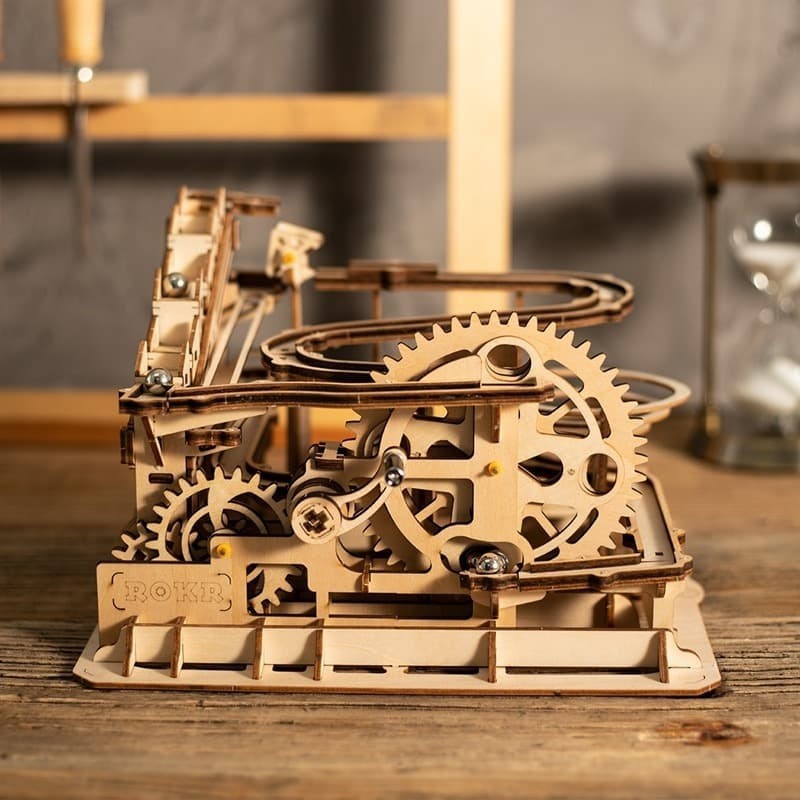 ROLIFE Robotime Magic Crush Marble Run Waterwheel Coaster LG501 Perfect Gift For Your Love One