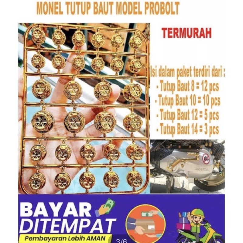 Monel Tutup Baut Probolt Cover Baut Probolt Universal