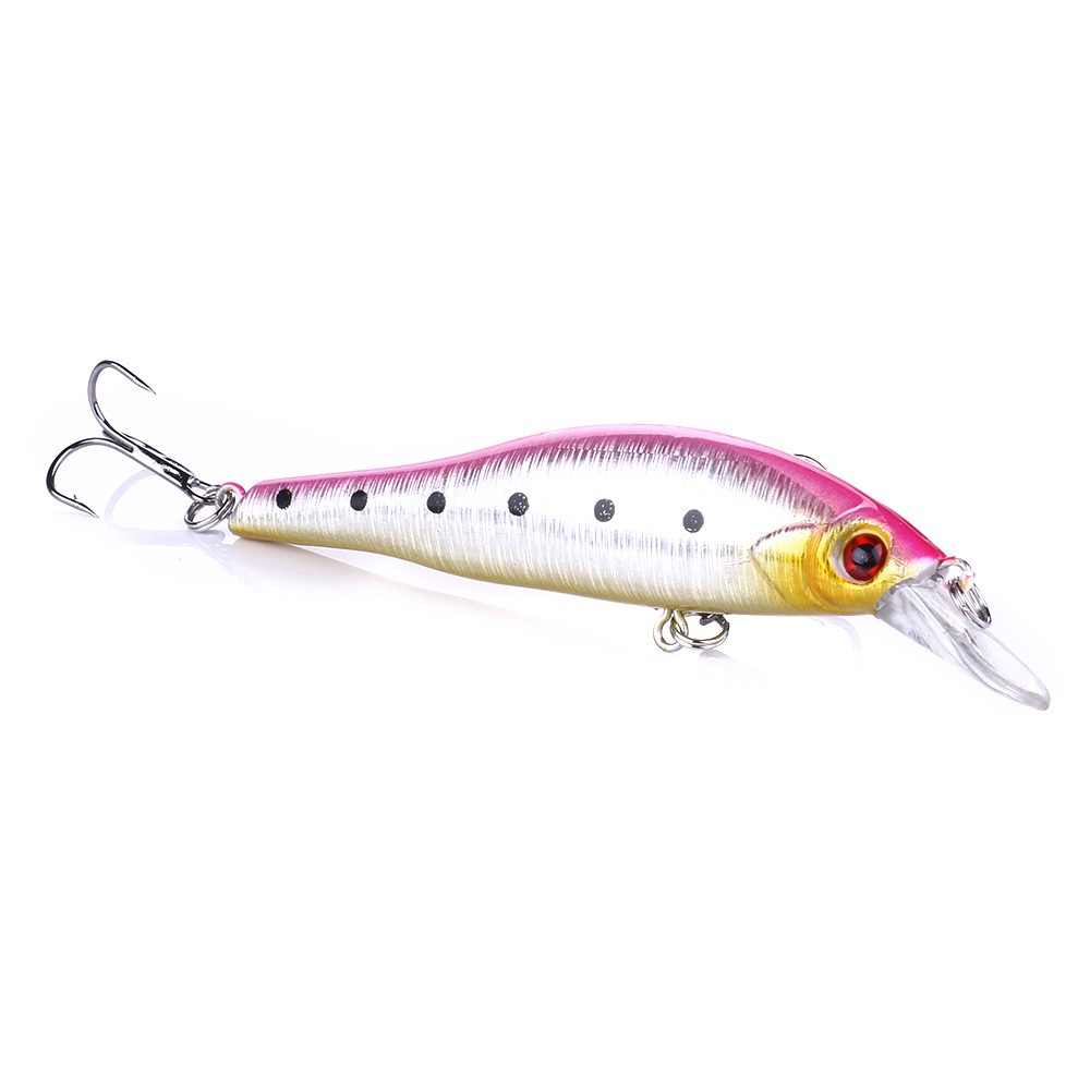 HENGJIA 3pcs Minnow Lure Bait Bionic Bait 9.5cm/11.5g 3 Color ABS Freshwater Bait Hard Bait Fishing Accessories