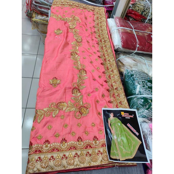 PROMO BISA COD NEW saree india  kain saree bahan baju india terbaru pesta sarung pengan swarovsky br