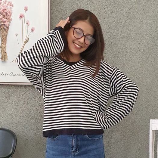 SWEATER RAJUT/ V FULL BLASTER/ BLOUSE RAJUT BLASTER/ KNITEWEAR TERBARU