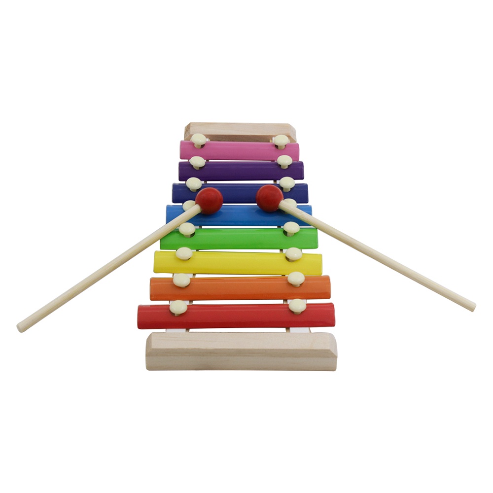 19pcs / lot Orff Mainan Edukasi Alat Musik Perkusi Drum Tangan + Bel Untuk Bayi / Anak