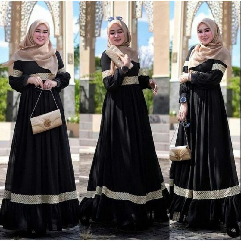 Gamis Danik Maxy Ceruty babydoll premium