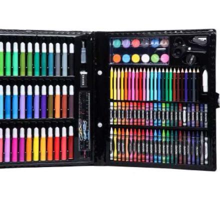 

Q Crayon krayon / oil pastel Crayon Set / Art Set / Peralatan Gambar Lukis isi 150 Alat Lukis Cat Wa