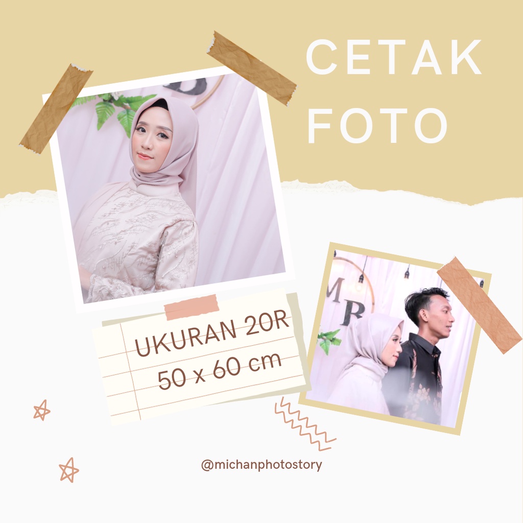 CETAK FOTO UKURAN 20R - CETAK FOTO PAPER DOFF FUJIFILM - CETAK FOTO PREWEDDING KELUARGA