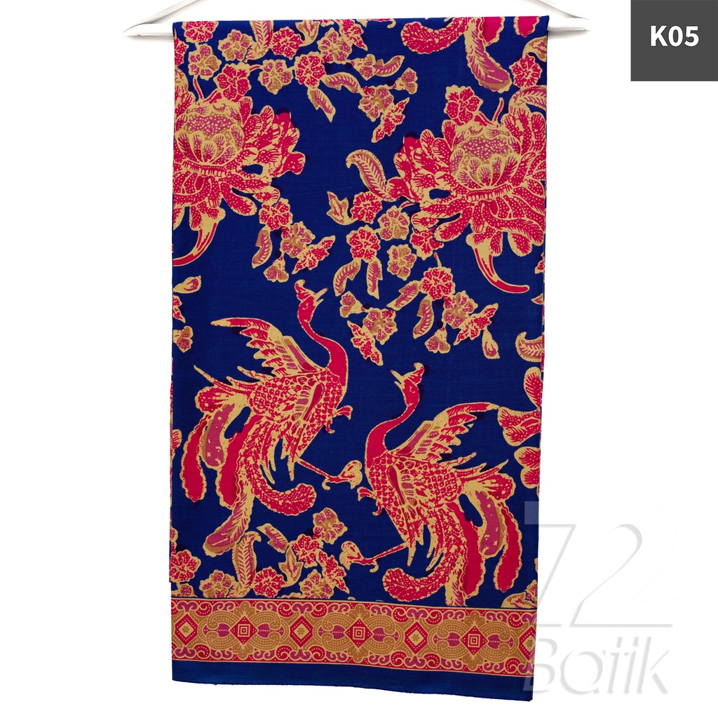 KAIN PANJANG BATIK Bahan Katun Motif Burung Warna Hitam Hijau Orange 726193 Cap 72 Jarik Jarit Samping Kebat Panjang Batik Katun Modern Premium Bahan Seragam Batik Pernikahan Kantor Keluarga Murah Kamen Jadi Batik Bali Lembaran