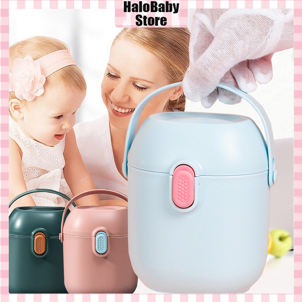 Halobaby Tempat Kotak Susu Bubuk Bayi / Container Susu / Kontainer Wadah Makanan Anti Tumpah