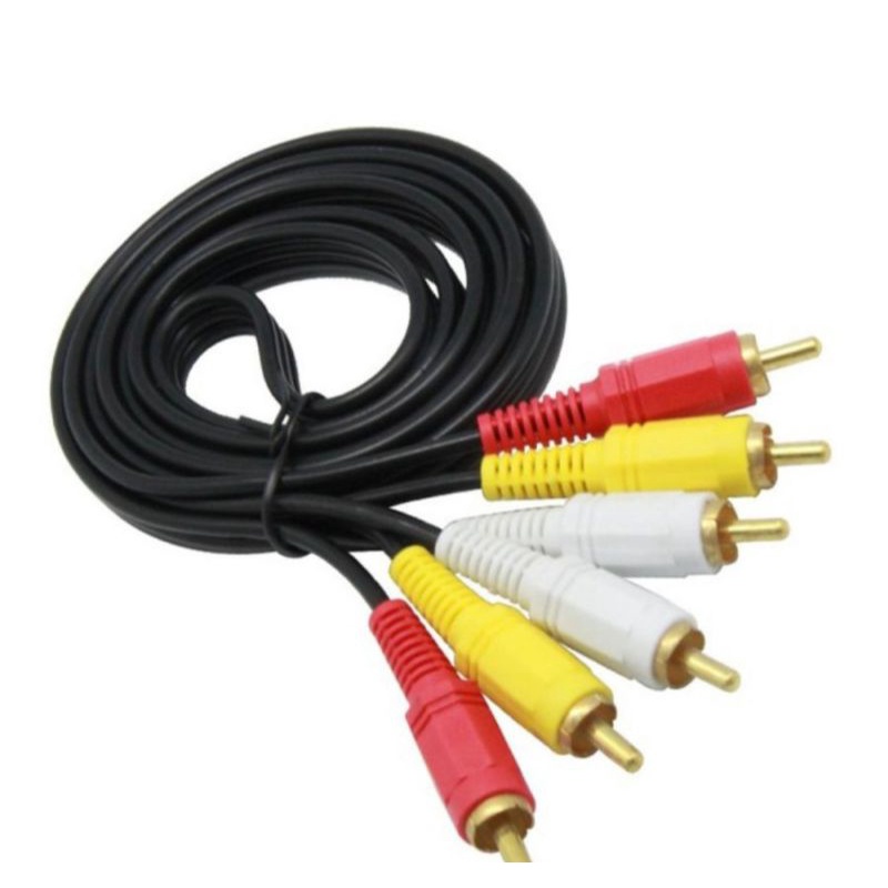 kabel rca 3 to 3 rca / kabel rca av video/ kabel rca dvd tv