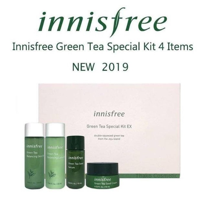 Innisfree Green Tea Special Kit Ex 4 Items Indonesia