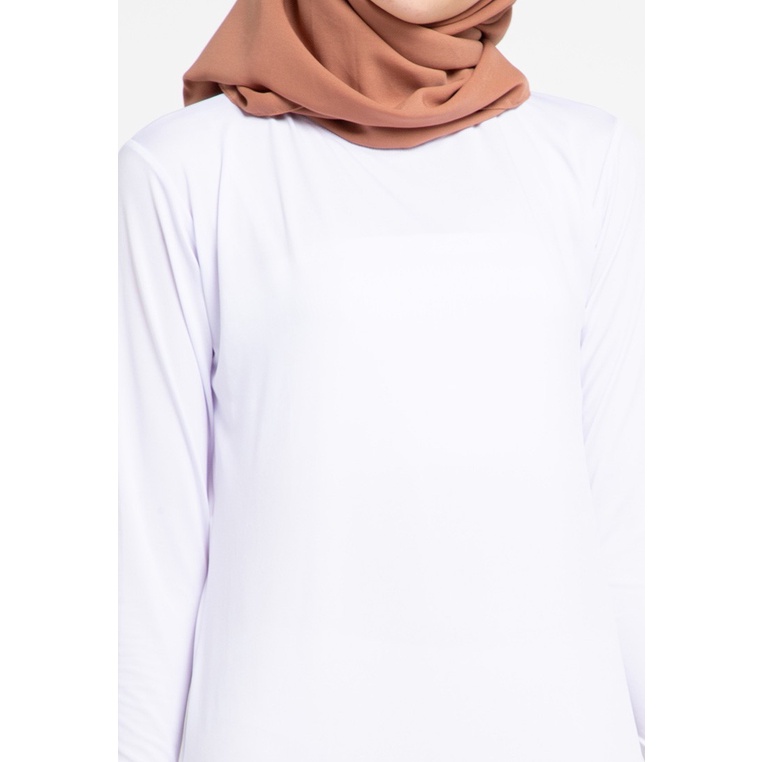 Le Najwa - Gamis Fashion Muslimah Lucia Manset-Daisy White