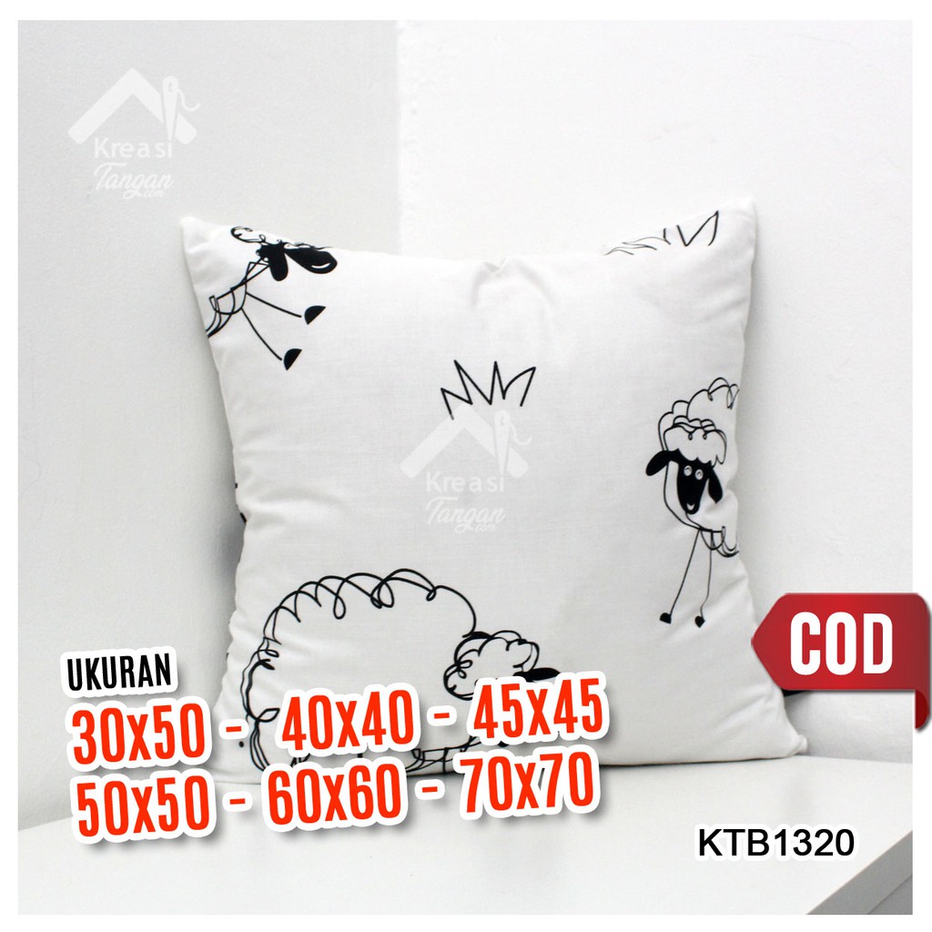 Sarung Bantal Sofa Ukuran 30x50, 40x40, 45x45, 50x50, 60x60, 70x70 KTB1320