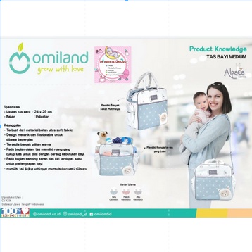 omiland tas baby medium saku prin alpace series - ob 29201