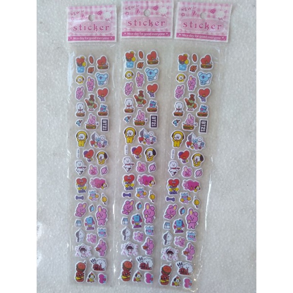 

sticker bts 21 emboss