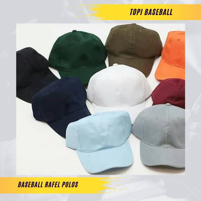 Topi Baseball Polos Cakop Unisex Bahan Rafel Denim Distro - Topi Distro Pria