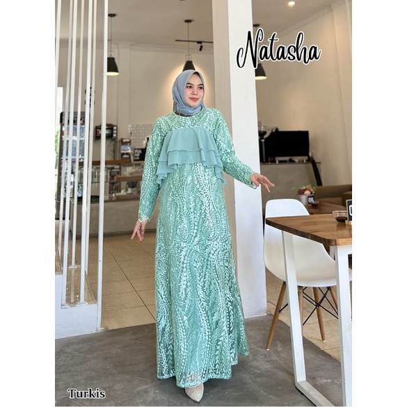 NATASHA Gamis kondangan gamis pesta muslimah bridemaids tunangan wisuda walimatul gaun lamaran