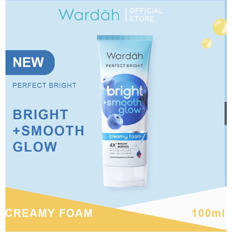 Wardah Perfect Bright Creamy Foam 100 ML [ Kemasaan baru ]