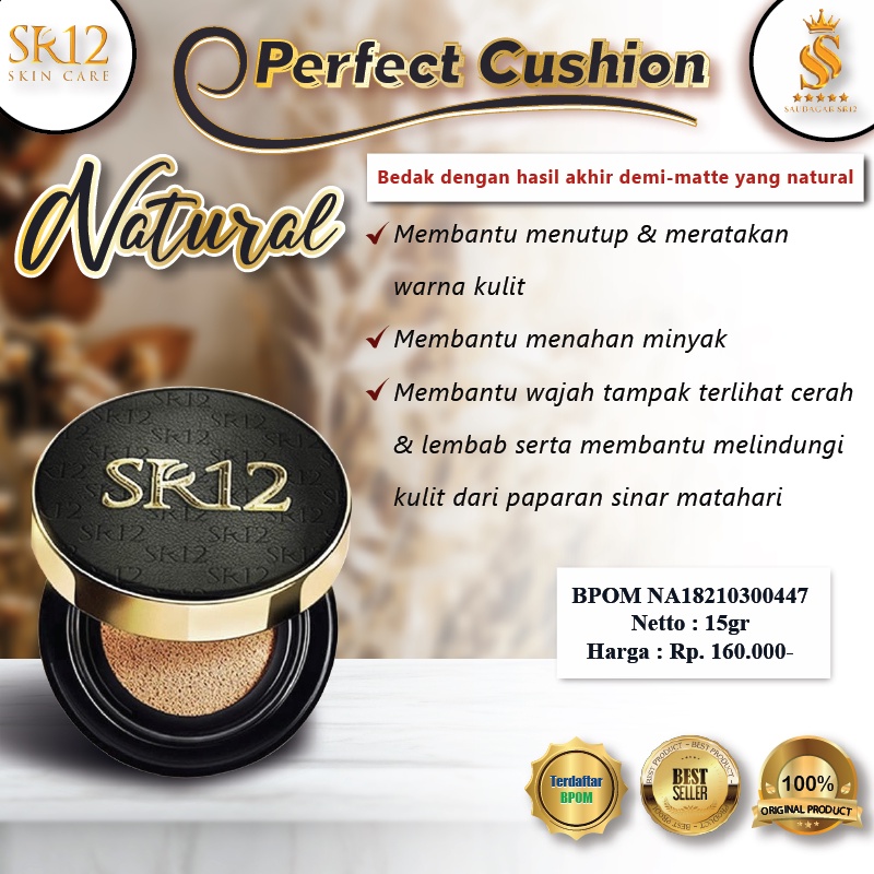 PAKET GLOWING SR12 / CUSHION / LIP MATTE CREAM / MAKE UP TAHAN LAMA / NATURAL / MAKE UP PREMIUM / BERKUALITAS / TERMURAH / BPOM / saudagarsr12