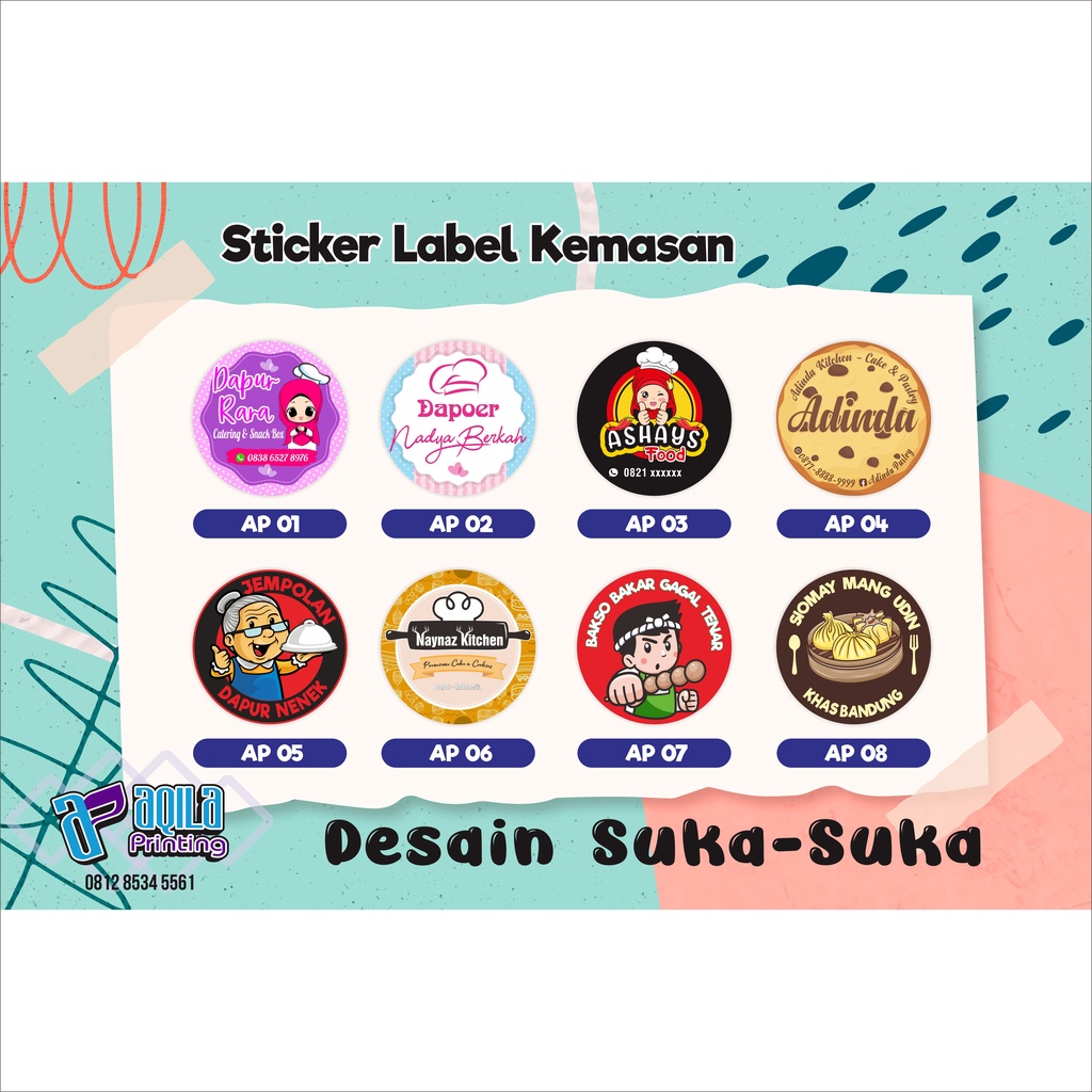 

STIKER KEMASAN LABEL PRODUK MAKANAN DAN MINUMAN