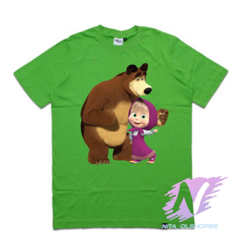 kaos anak marsa and the bear baju kaos anak masha