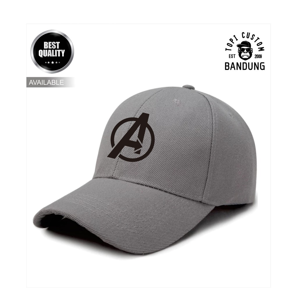 Topi Baseball  AVENGERS Pria Wanita Topi Jaring Jala AVENGERS Baseball Cap Bisa Tulis Nama Bisa COD Gratis Masker Original High Premium Quality