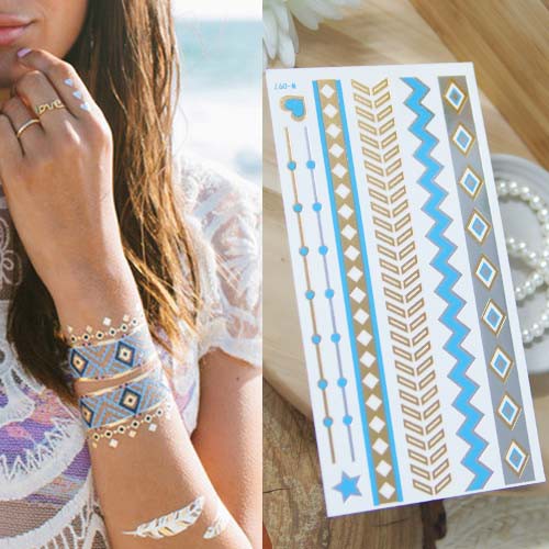 

Tattoo Stiker Metallic Flash Tattoos T4TT20
