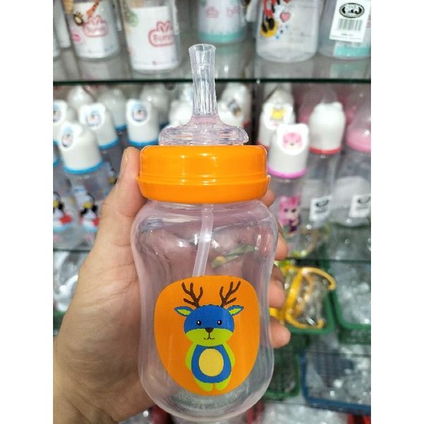 Paket Botol Wide Neck Sedotan 3 Fungsi Dengan Botol Karakter 250Ml