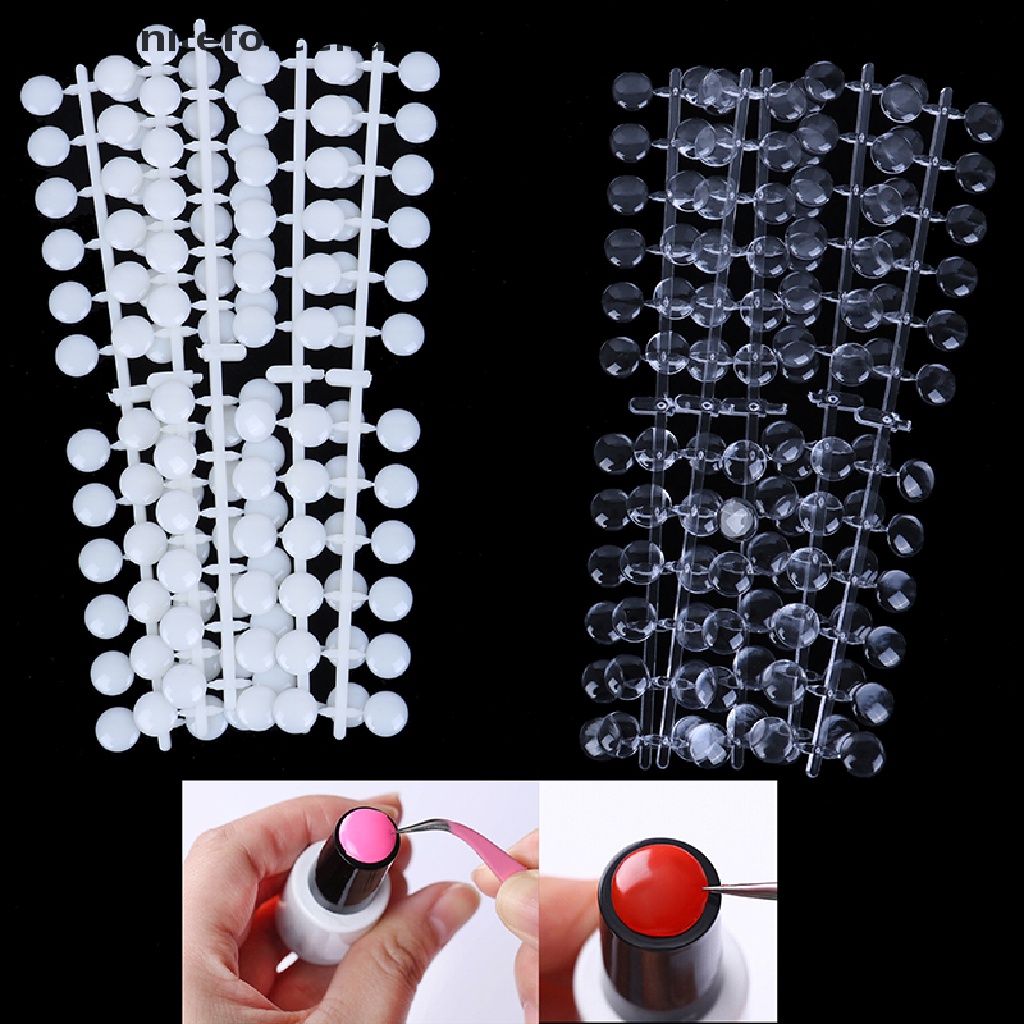 Infiniteforce.id 120pcs / Set Palet Kuku Palsu Motif Polkadot Untuk Nail Art Diy