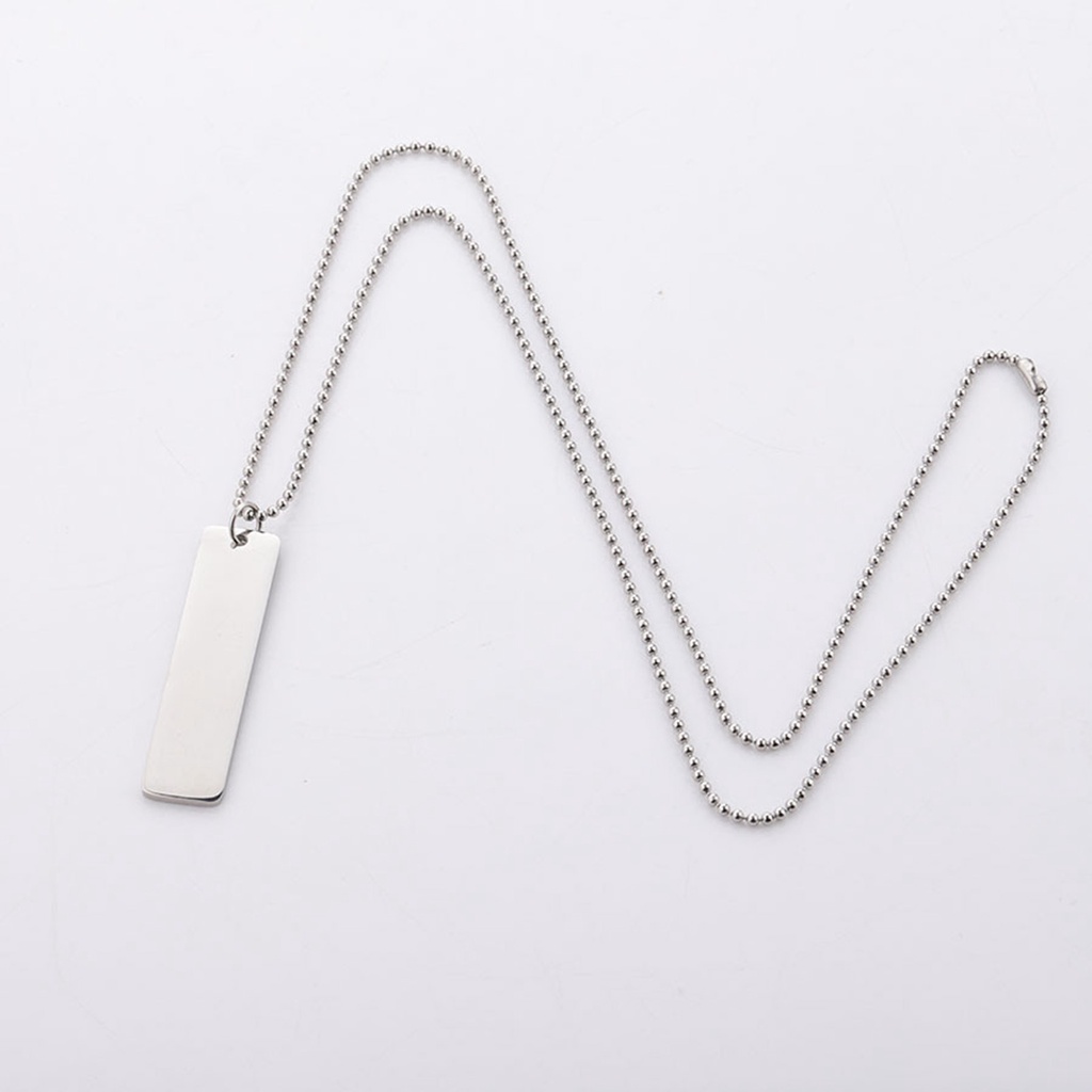 Hu Hu Hu Hu Hu Alat Bantu Pasang Kacamata♡ Kalung Rantai Manik-Manik Bulat Geometris Bahan Stainless Steel Untuk Perhiasan