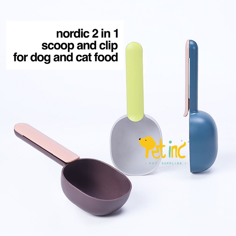 Nordic 2 in 1 scoop for dog and cat food with clip