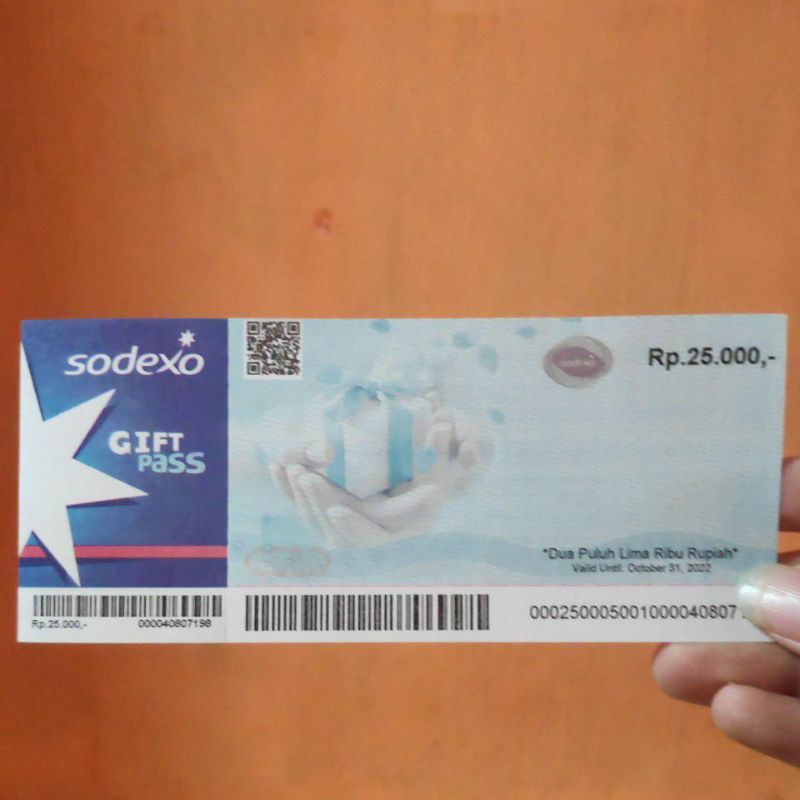 VOUCHER SODEXO 25.000