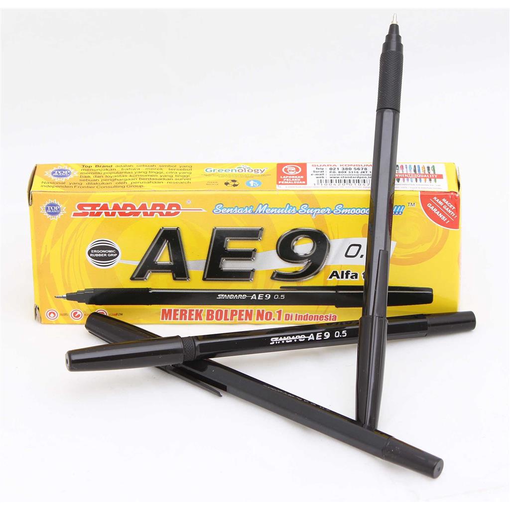 

BALLPOINT, BOLPEN, POLPEN, PULPEN, BP STANDARD AE9 HTM (ecer/satuan)
