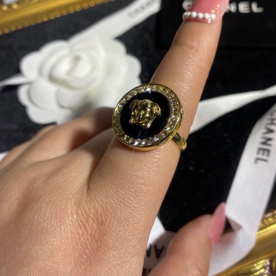 Cincin Model Terbuka Dapat Disesuaikan Gaya Retro Untuk Wanita