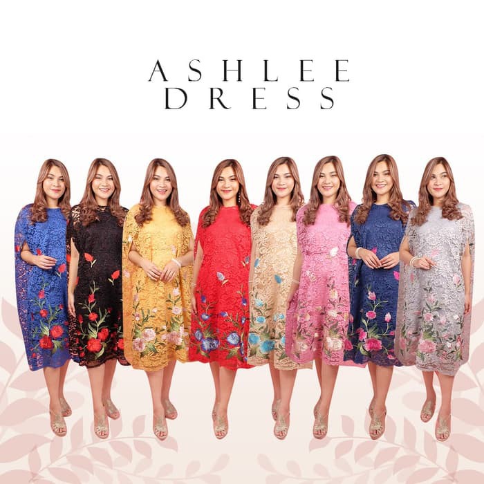 ASHLEE KAFTAN BRUKAT WANITA / TUNIK BROKAT /KAFTAN NAGITA MURAH GROSIR