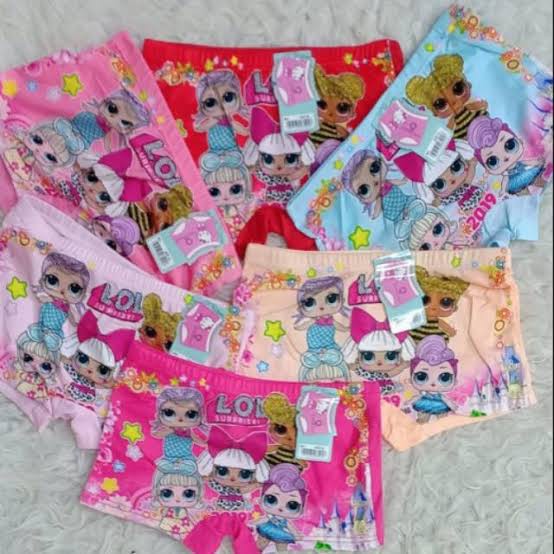 PROMO 4 PCS CELANA DALAM ANAK PEREMPUAN MOTIF/ CELANA DALAM ANAK MOTIF/ SHORT PENTS ANAK