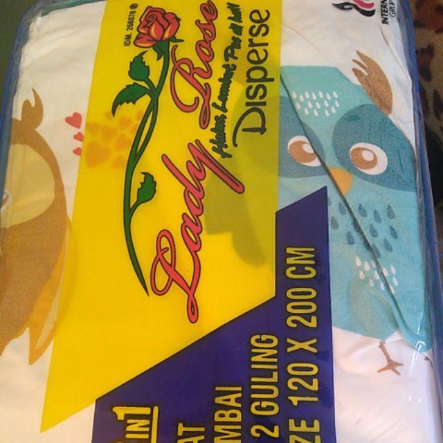 Sprei Lady Rose Sorong 120 X 200 Happy Owl 2 In 1