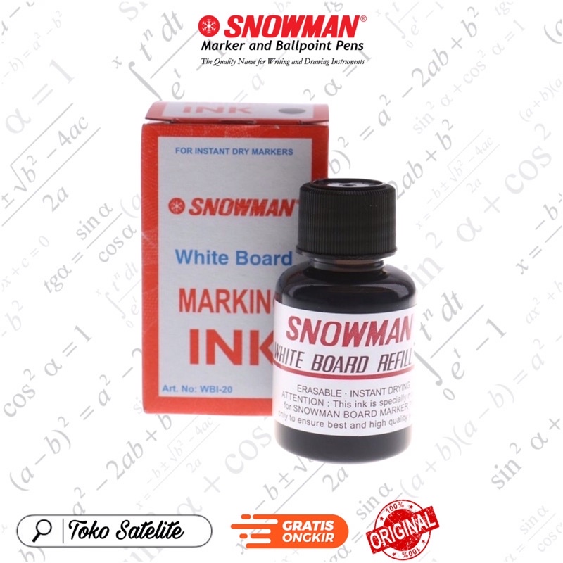 

Tinta Spidol Snowman WhiteBoard Marker Berbagai Warna Murah