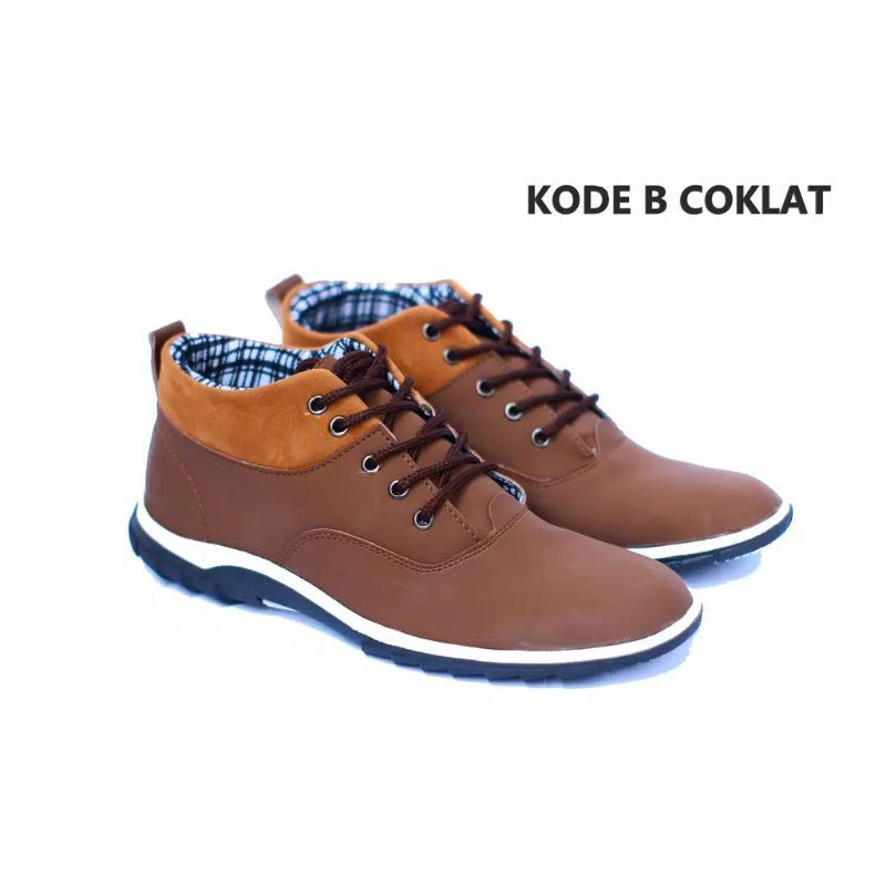 SEPATU BOOTS PRIA CASUAL/FORMAL VENTURA MODEL BRODO