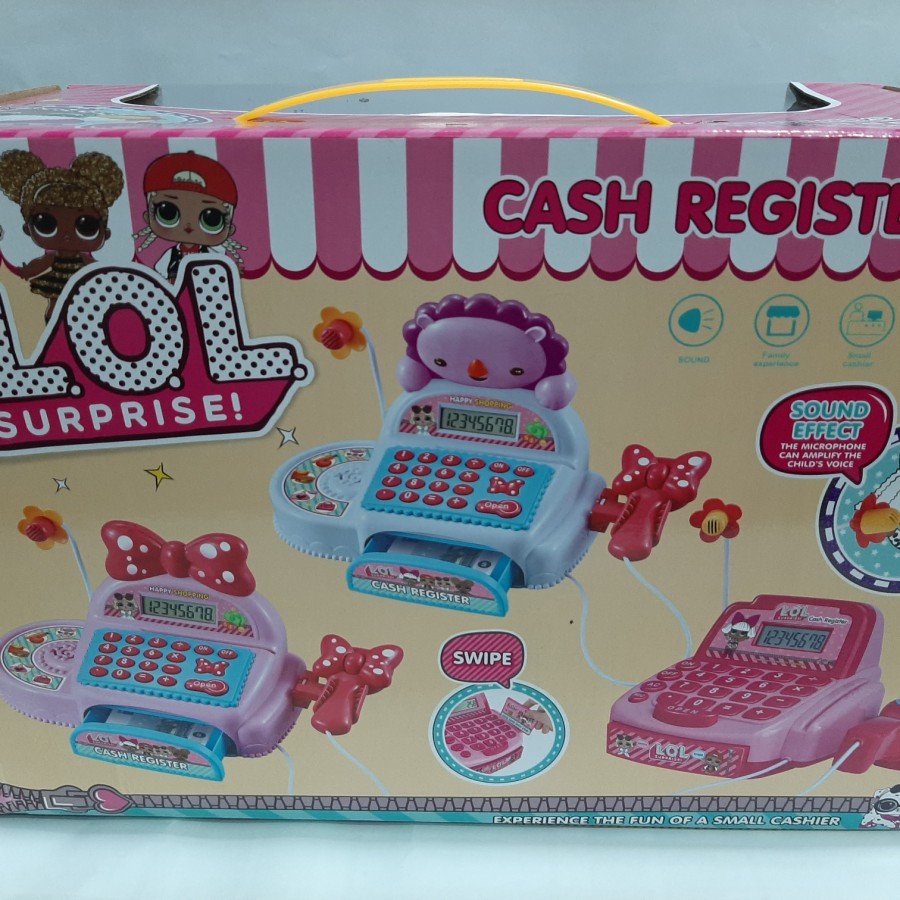 MAINAN CASH REGISTER LOL MESIN KASIR SUPERMARKET ANAK LENGKAP TERBARU