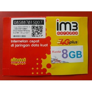 Kartu Perdana Indosat kuota 8GB