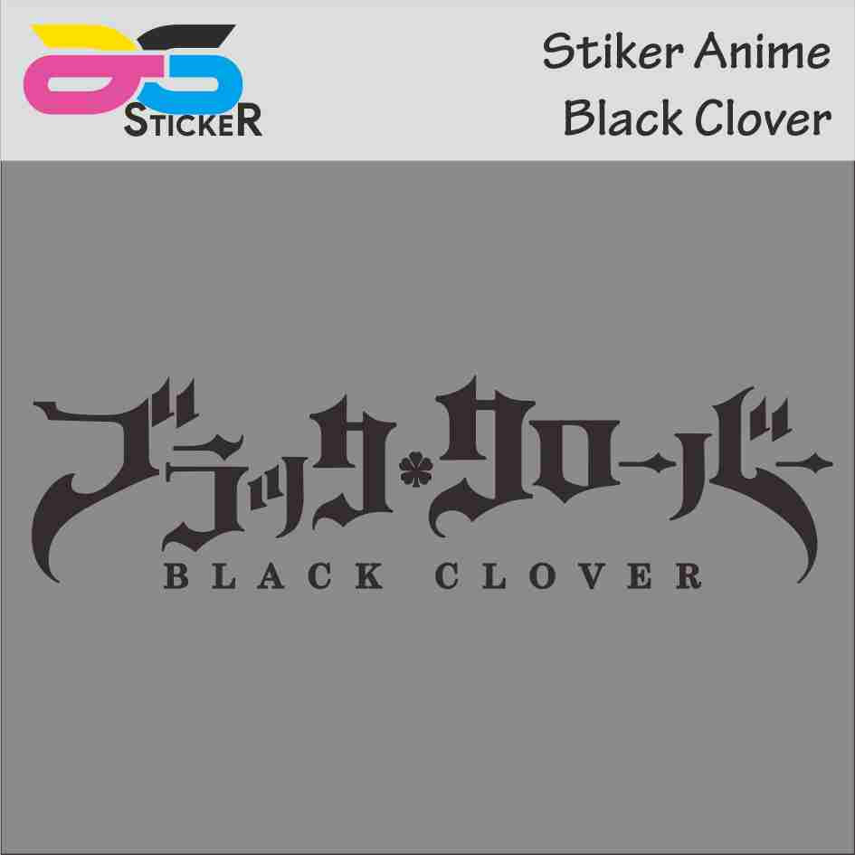 

Cutting Sticker - Stiker Black Clover Logo 15x4cm